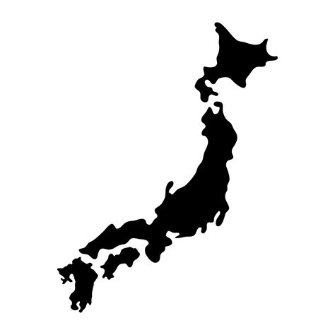 japan map vector